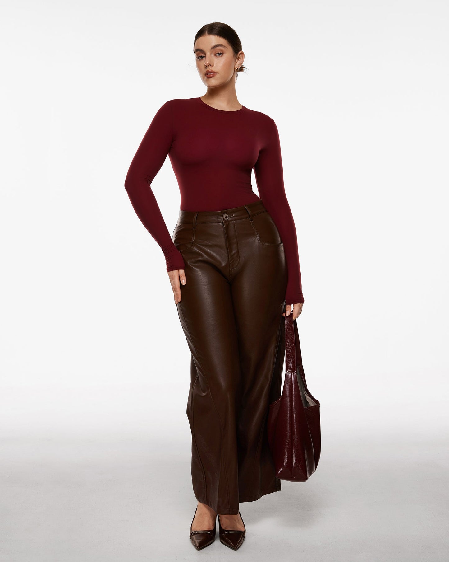 Single-Layer Basic Long Sleeve Shirts