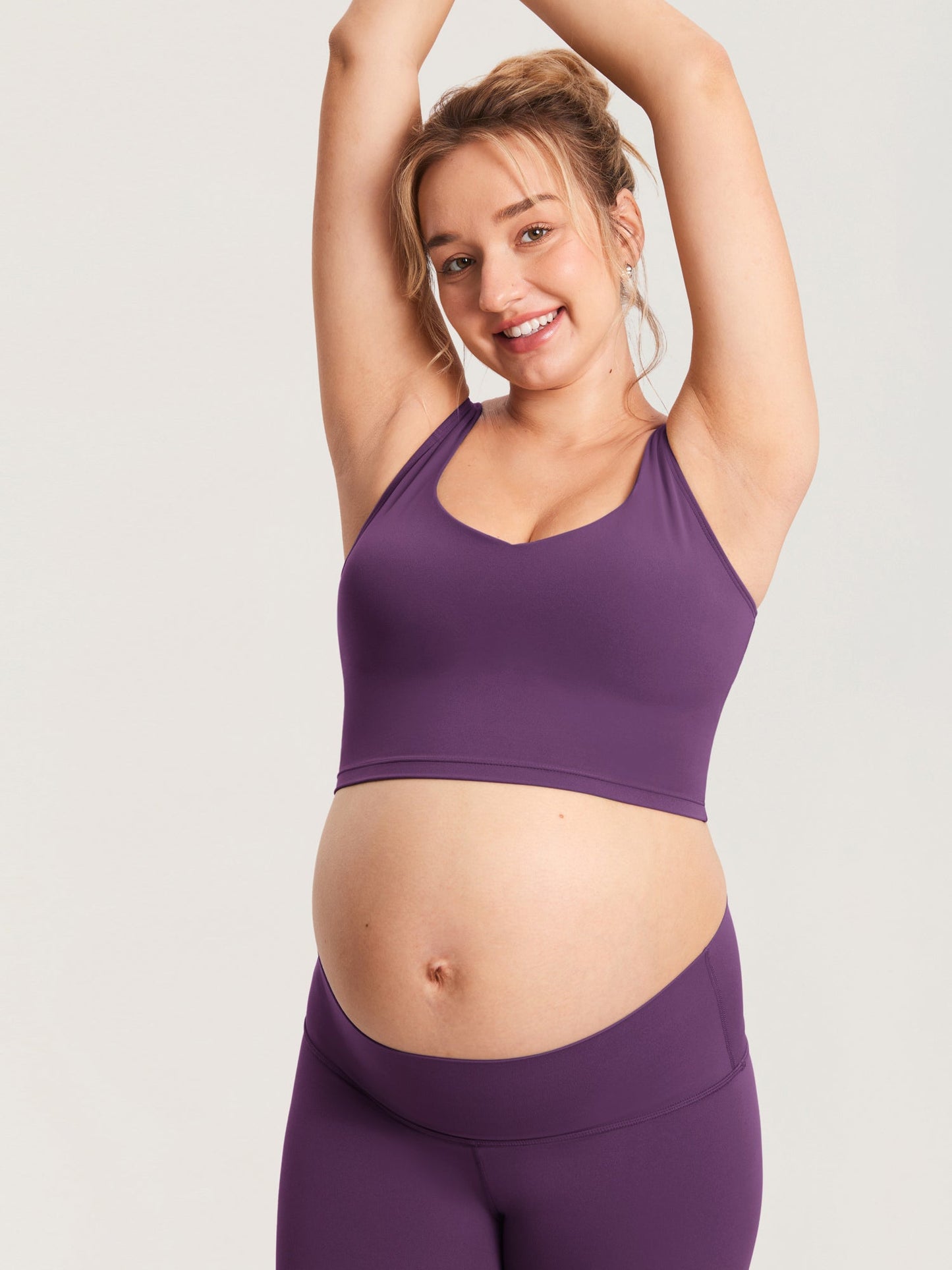 V Neck Nursing Crop Tank Top