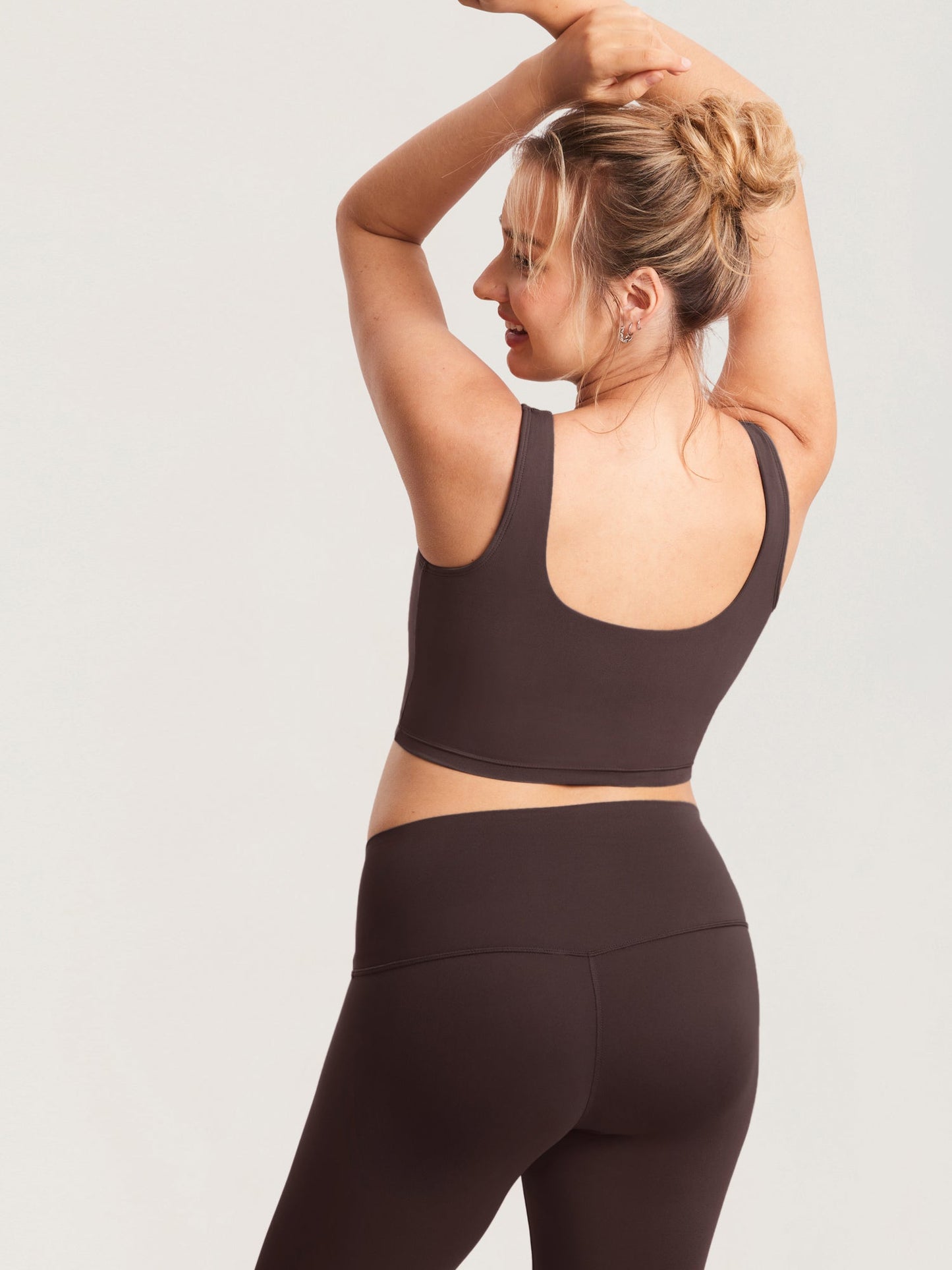 V Neck Nursing Crop Tank Top