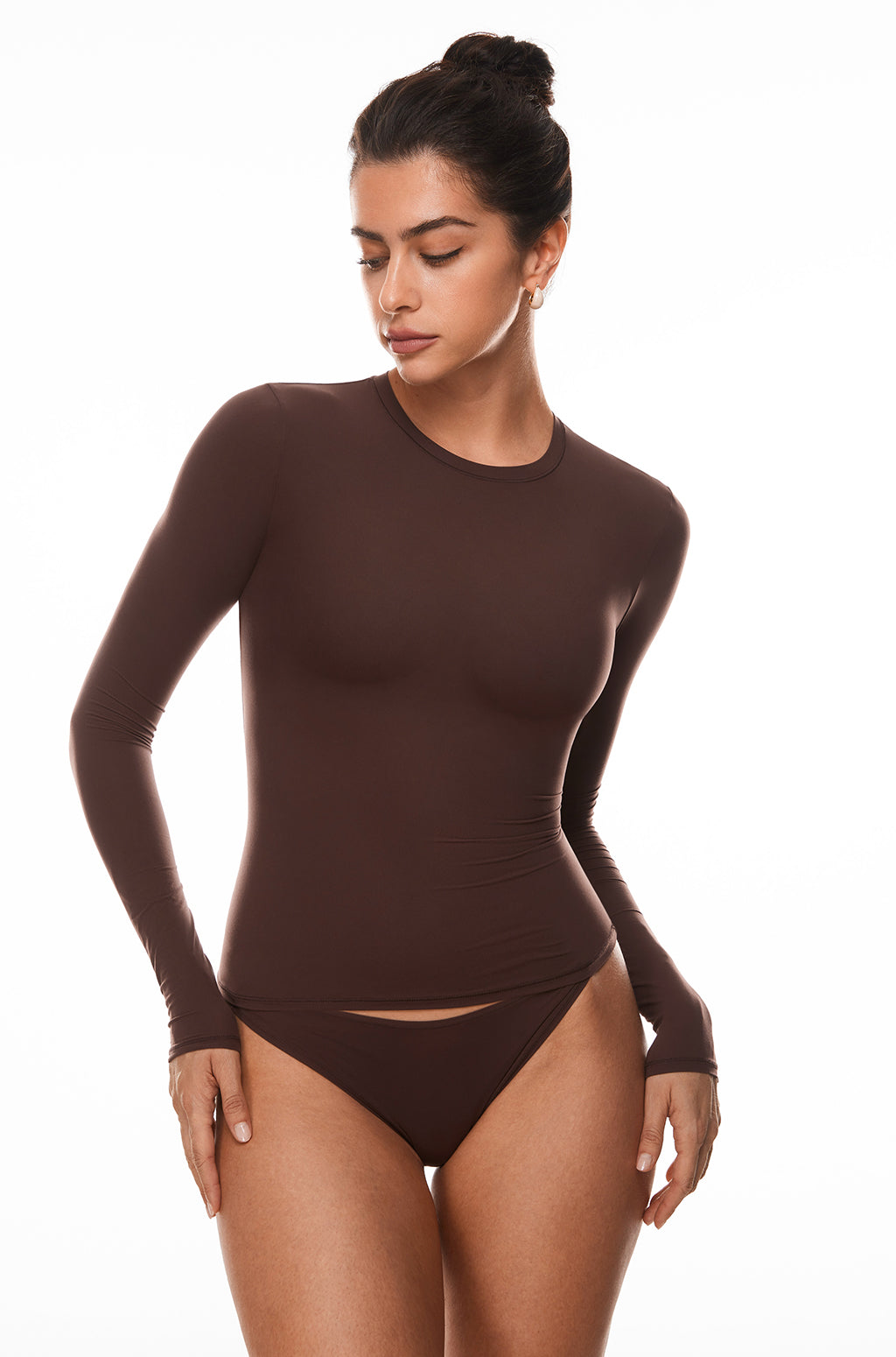 Single-Layer Basic Long Sleeve Shirts