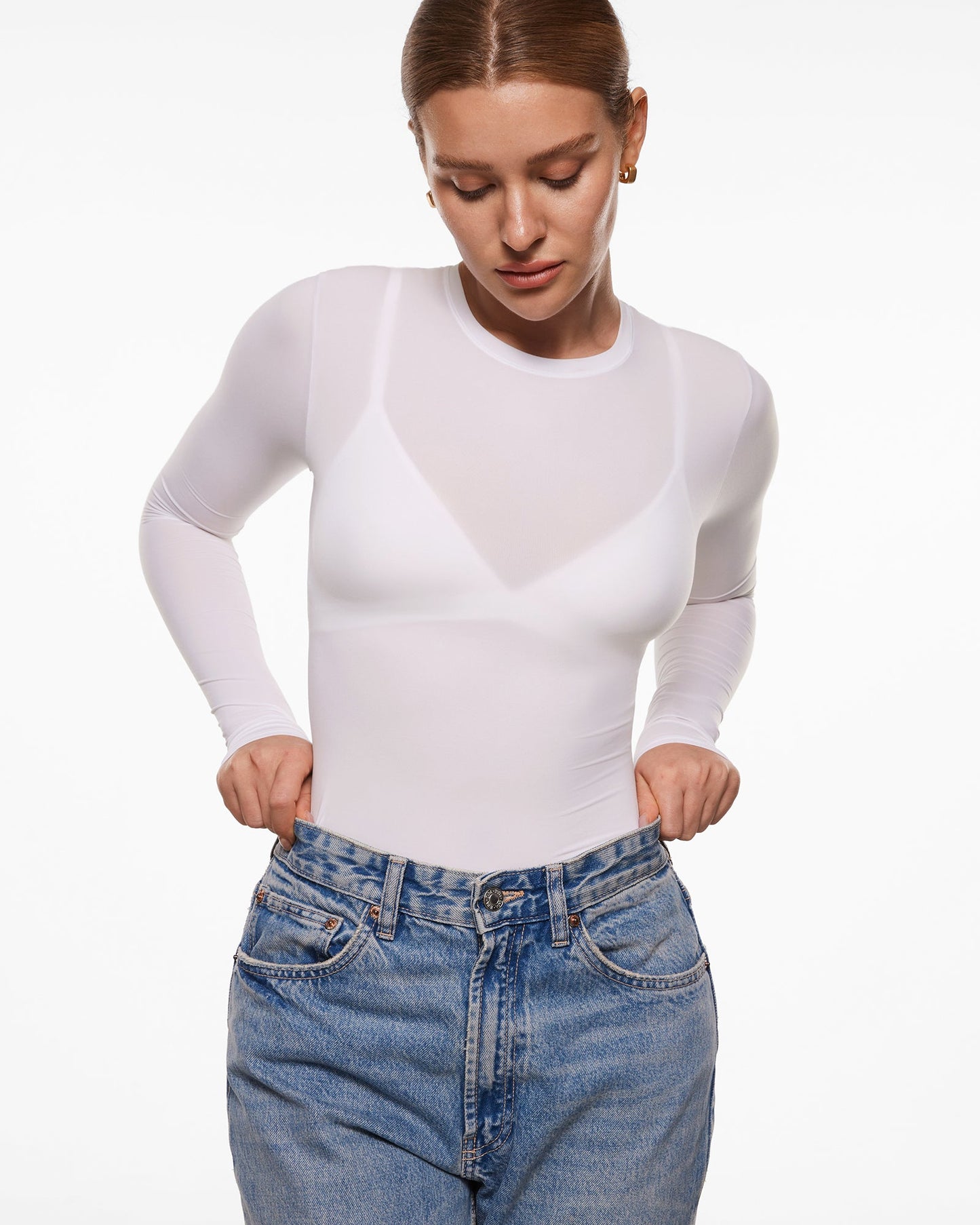 Single-Layer Basic Long Sleeve Shirts