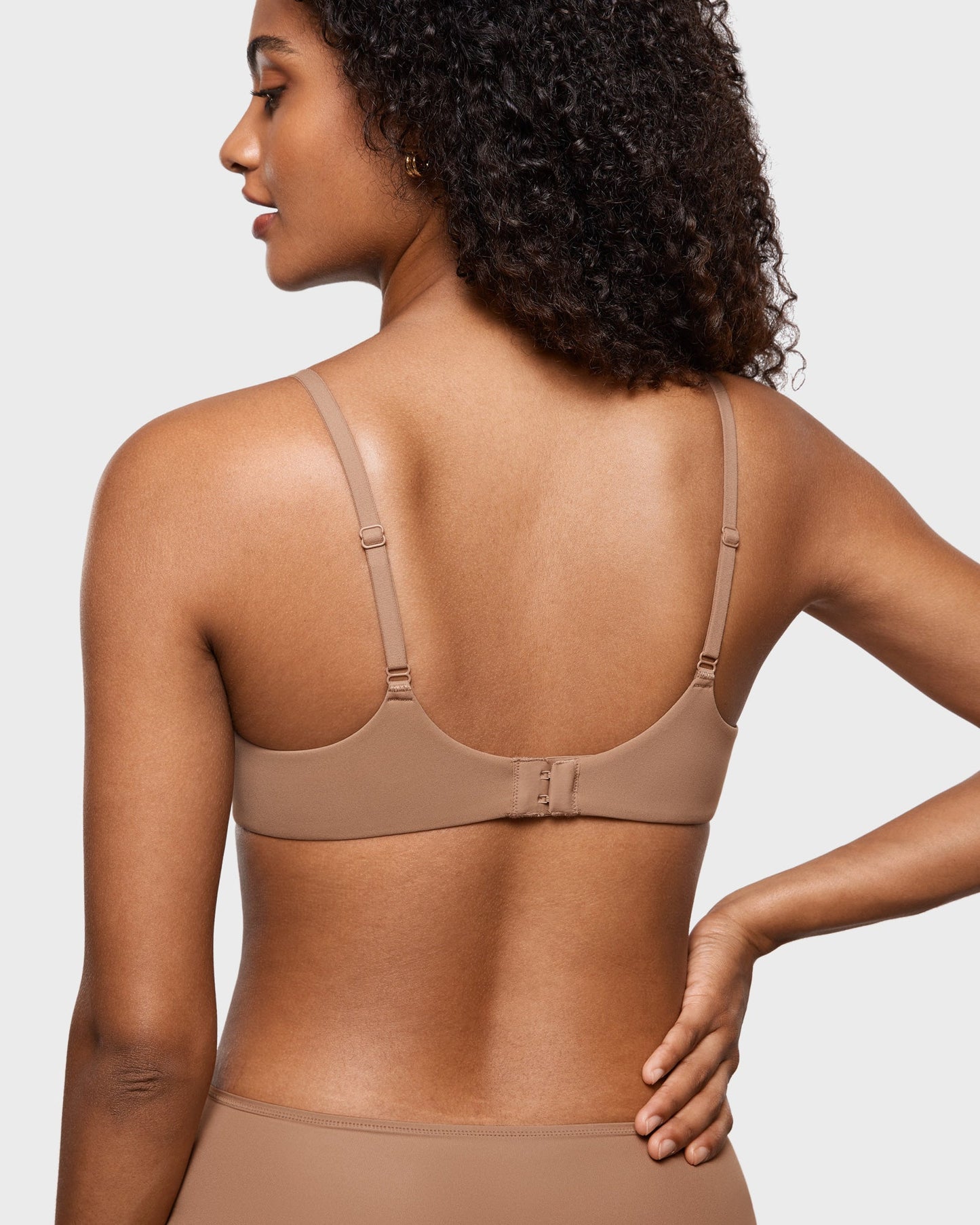 INLYRIC Women's Inbarely Plus Plunge Bra - Unlined Underwire Sexy Demi Balconette Bras