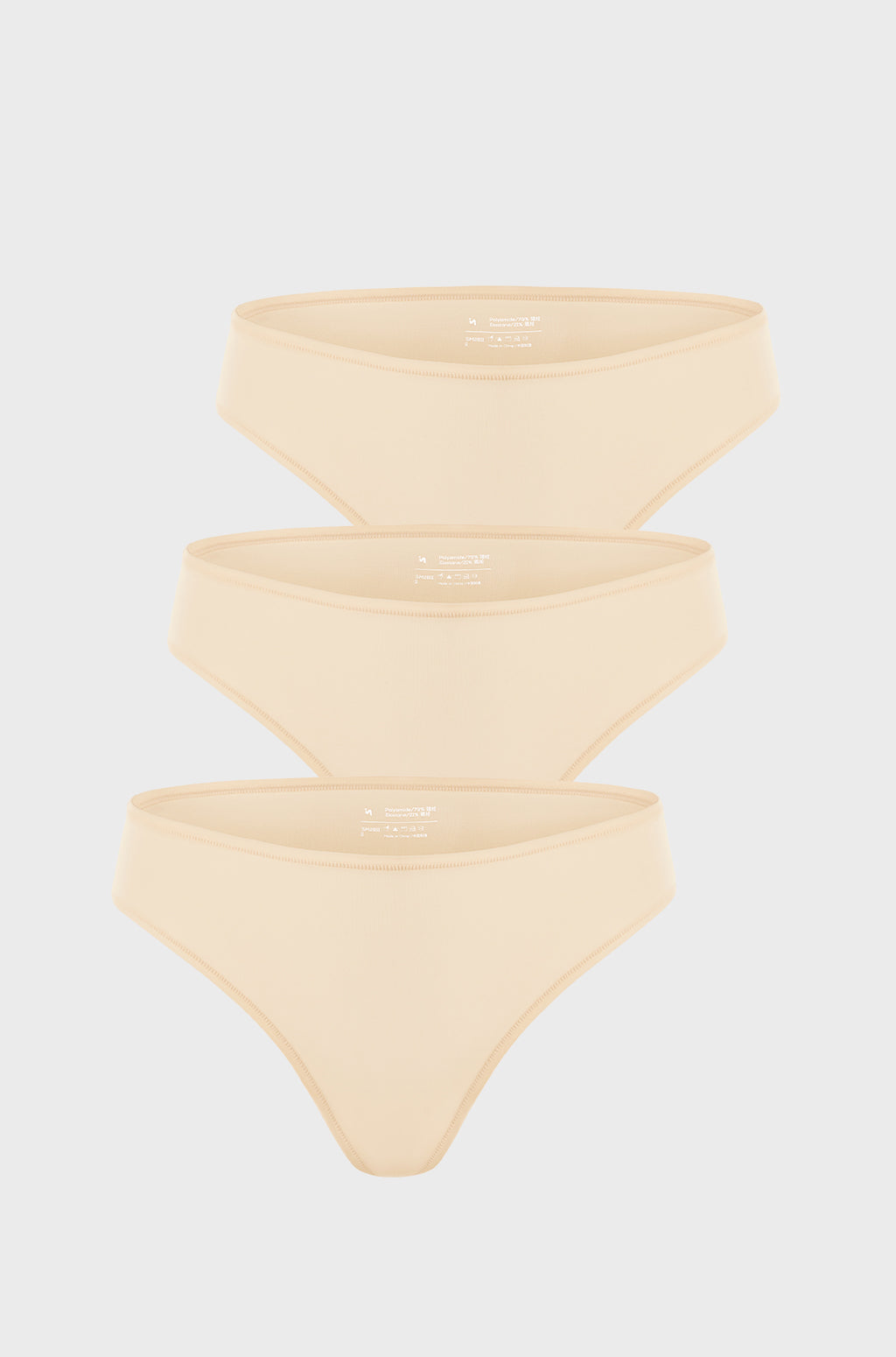 Smooth High Cut Cheeky Briefs 3 Pack