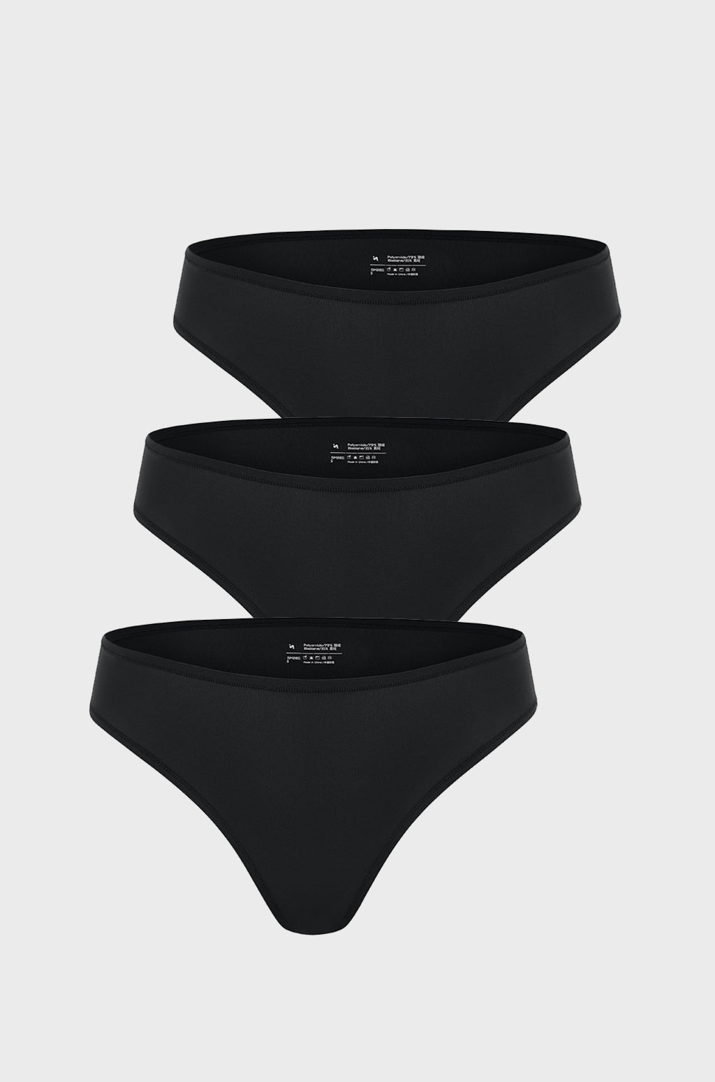 Smooth High Cut Cheeky Briefs 3 Pack