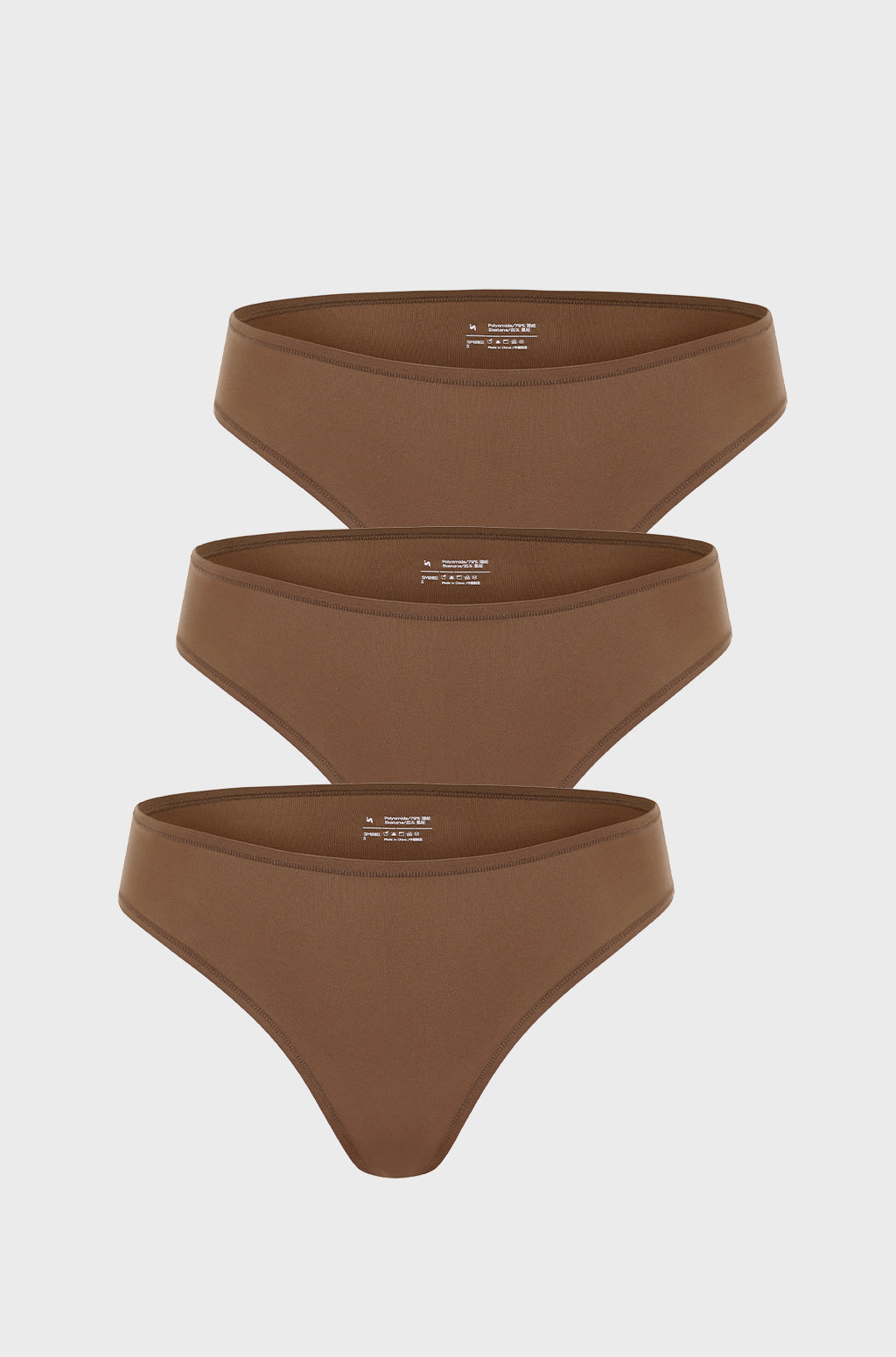 Smooth High Cut Cheeky Briefs 3 Pack