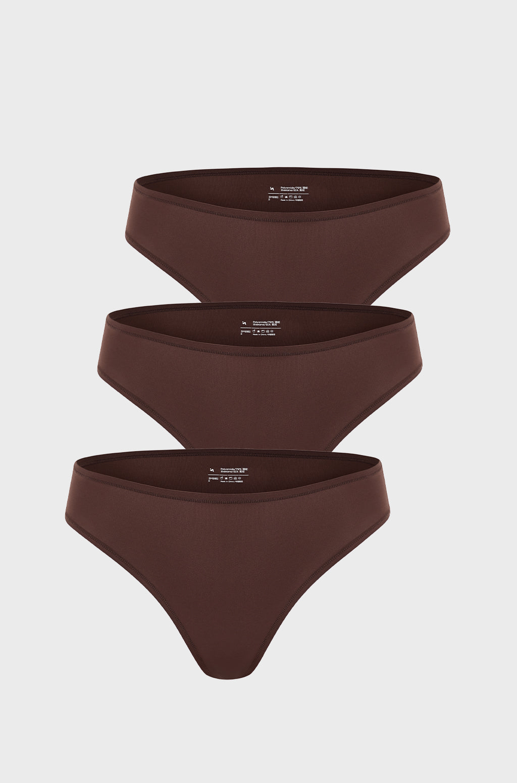 Smooth High Cut Cheeky Briefs 3 Pack