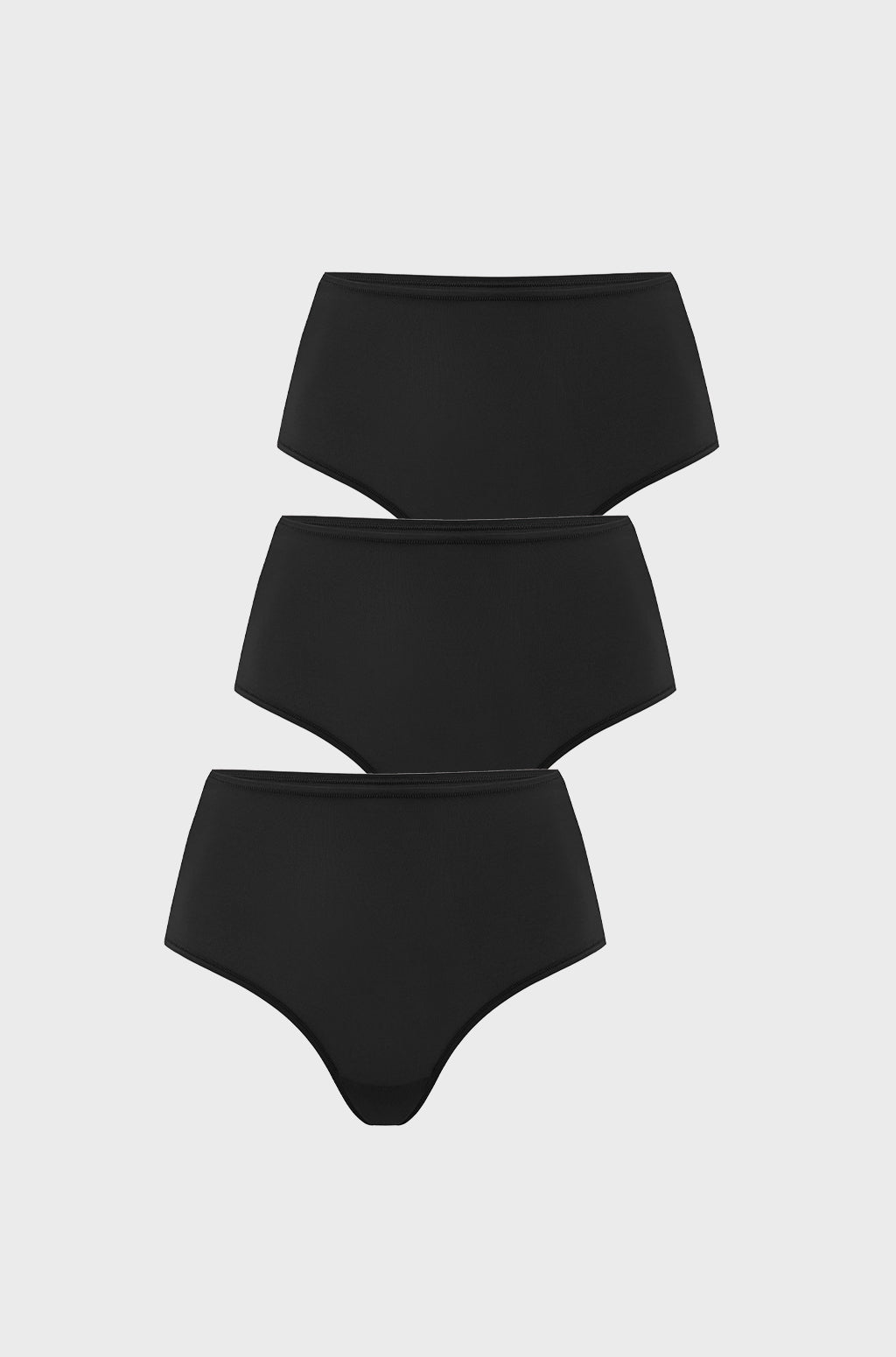 Seamless High Rise Thongs 3 Pack