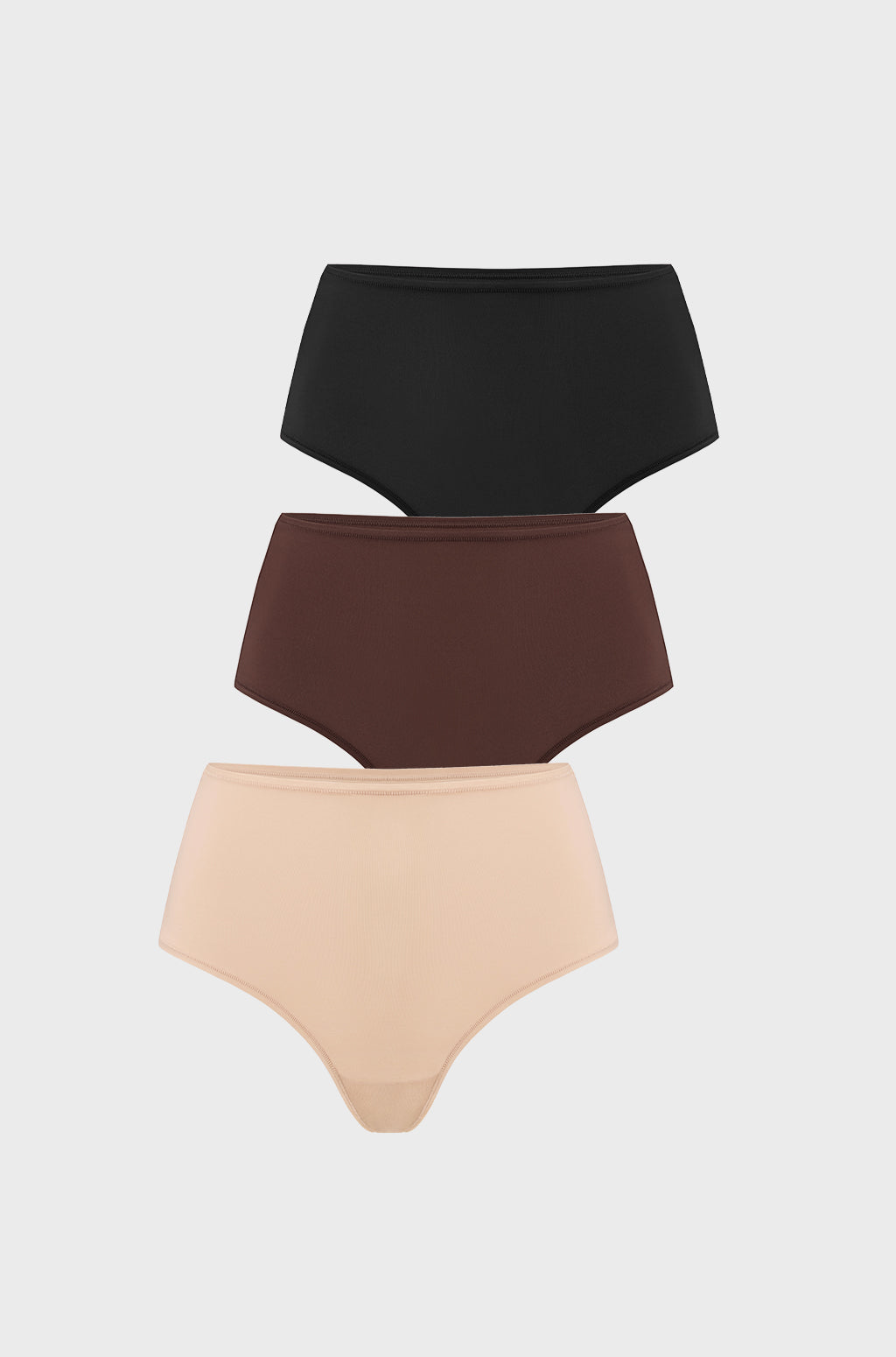 Seamless High Rise Thongs 3 Pack