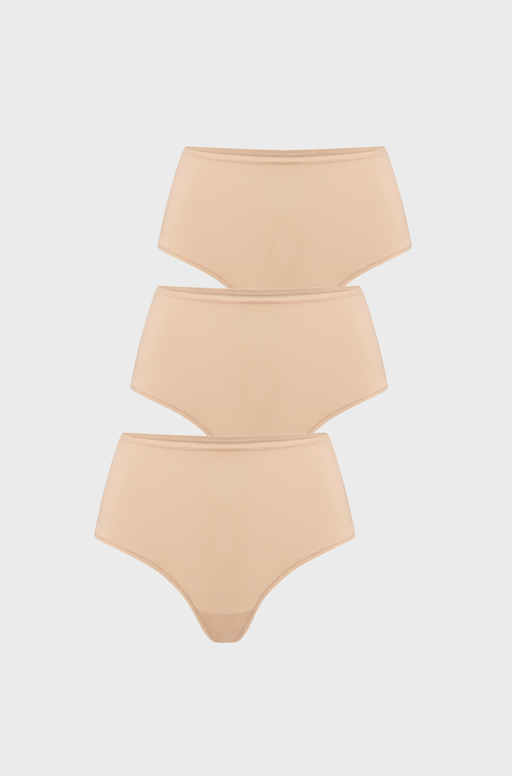 Seamless High Rise Thongs 3 Pack