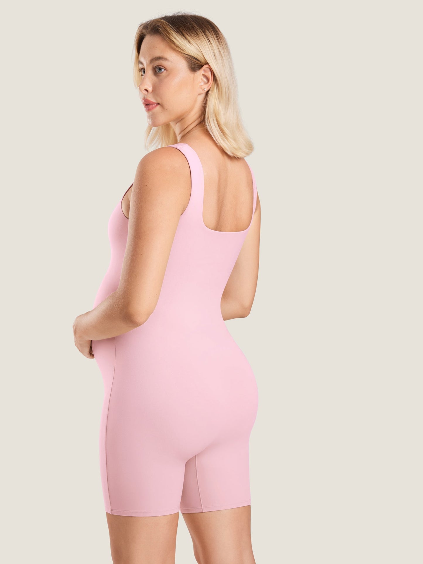 Natrelax® Square Neck Maternity Romper