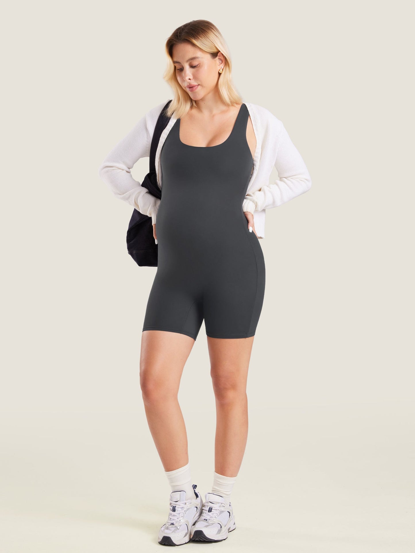 Natrelax® Square Neck Maternity Romper