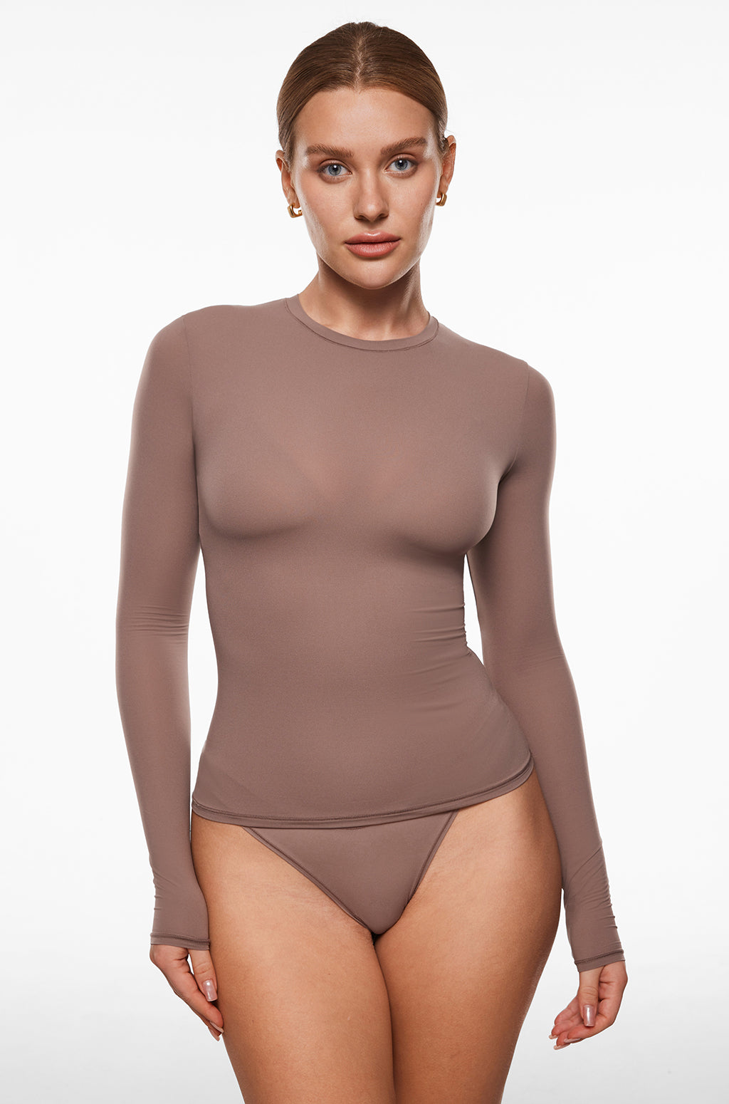 Single-Layer Basic Long Sleeve Shirts