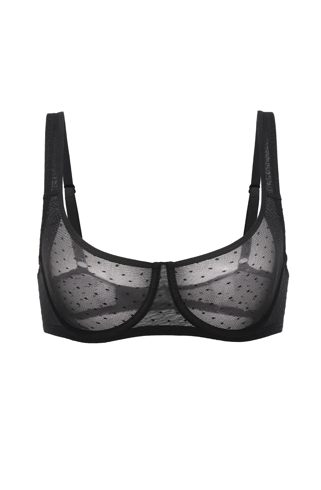 Sexy Mesh Underwire Balconette Bra