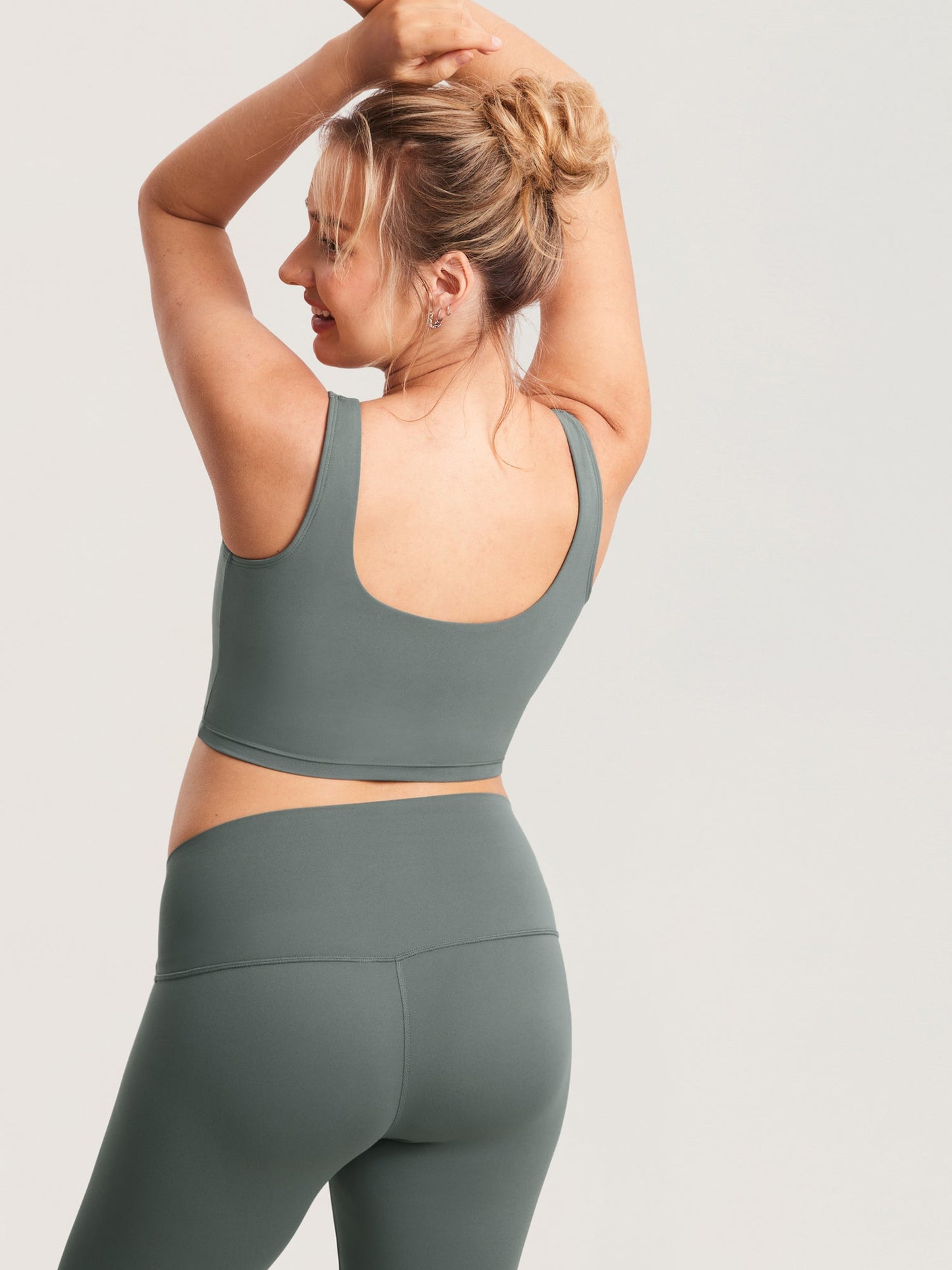 V Neck Nursing Crop Tank Top