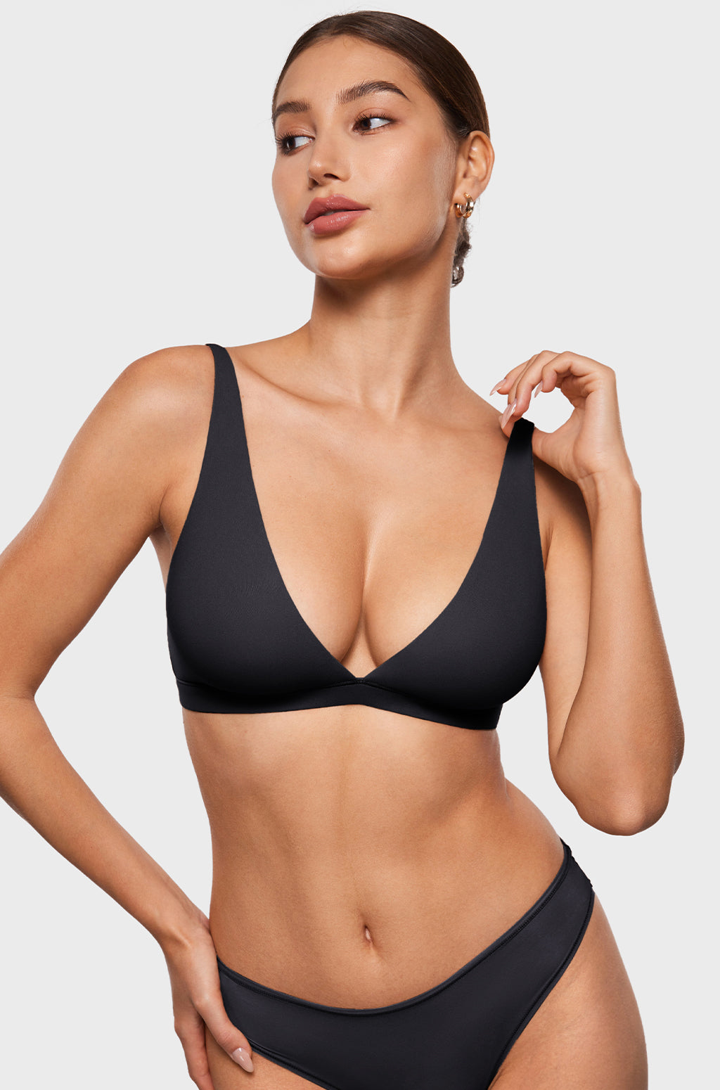Inbarely® Soft Deep V Triangle Bralette