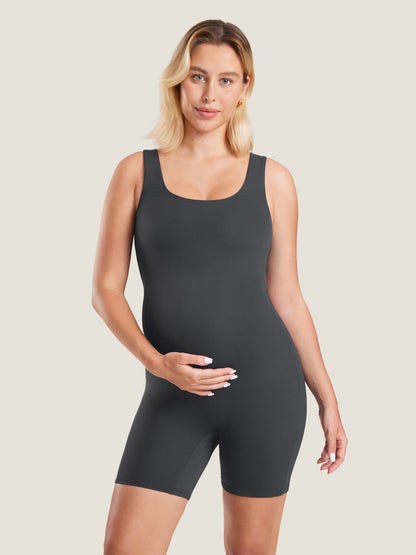 Natrelax® Square Neck Maternity Romper