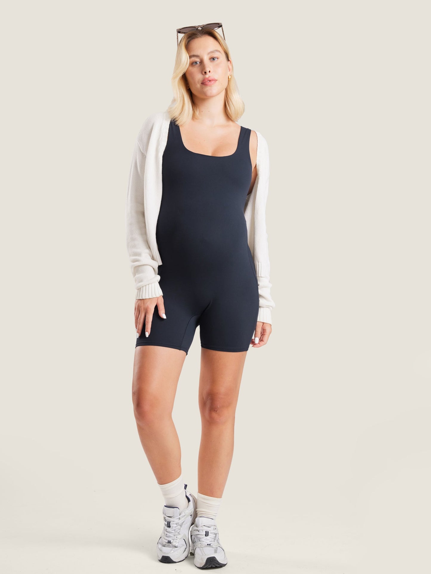Natrelax® Square Neck Maternity Romper