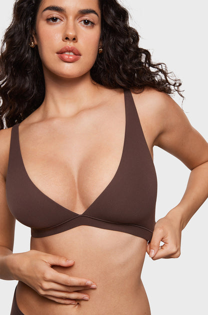 Inbarely® Soft Deep V Triangle Bralette