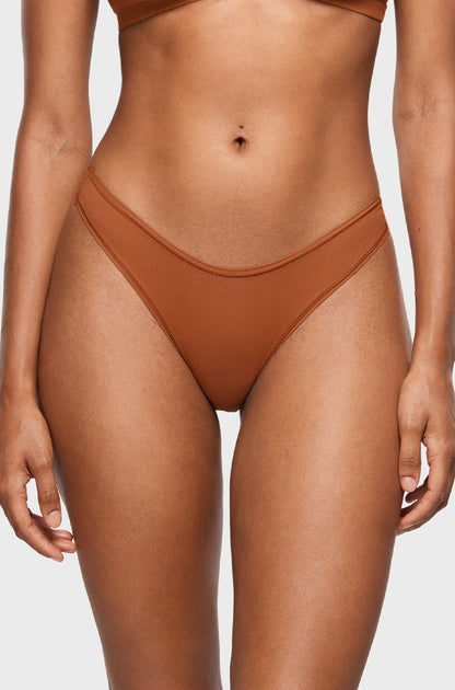V-shaped Low Rise Thongs 3 Pack