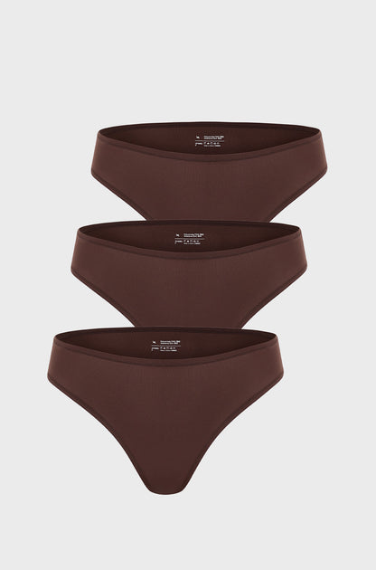 Smooth High Cut Cheeky Briefs 3 Pack