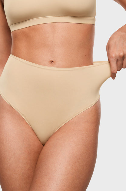 Seamless High Rise Thongs 3 Pack