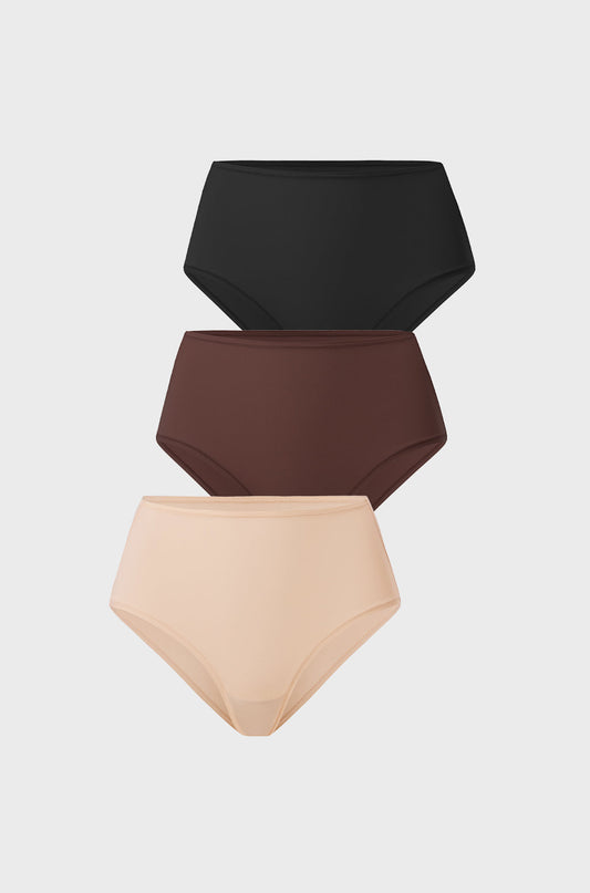 Classic Mid Waist Full Briefs 3 Pack