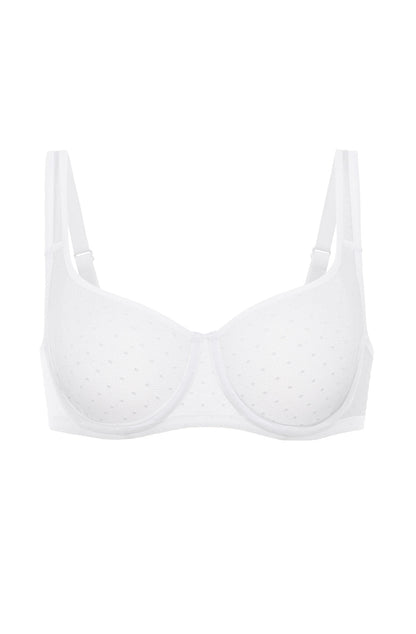 Sexy Mesh Underwire Balconette Bra