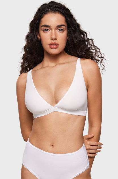 Inbarely® Soft Deep V Triangle Bralette