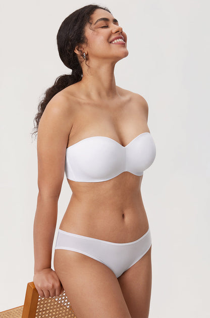 Underwire Strapless Minimizer Bra
