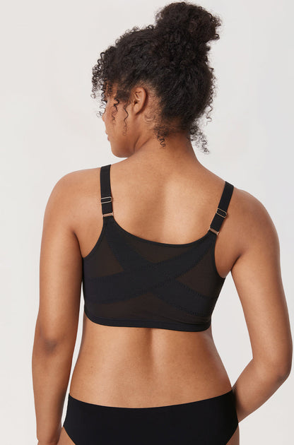 Sheer Mesh Front Closure Posture Bra